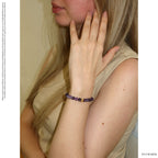 Amethyst und 24K Vergoldeter Silber-Schmetterling Armband