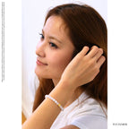 Weißer Mondstein und 24K Vergoldeter Silber-Schmetterling Armband