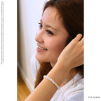 Weißer Mondstein und 24K Vergoldeter Silber-Schmetterling Armband