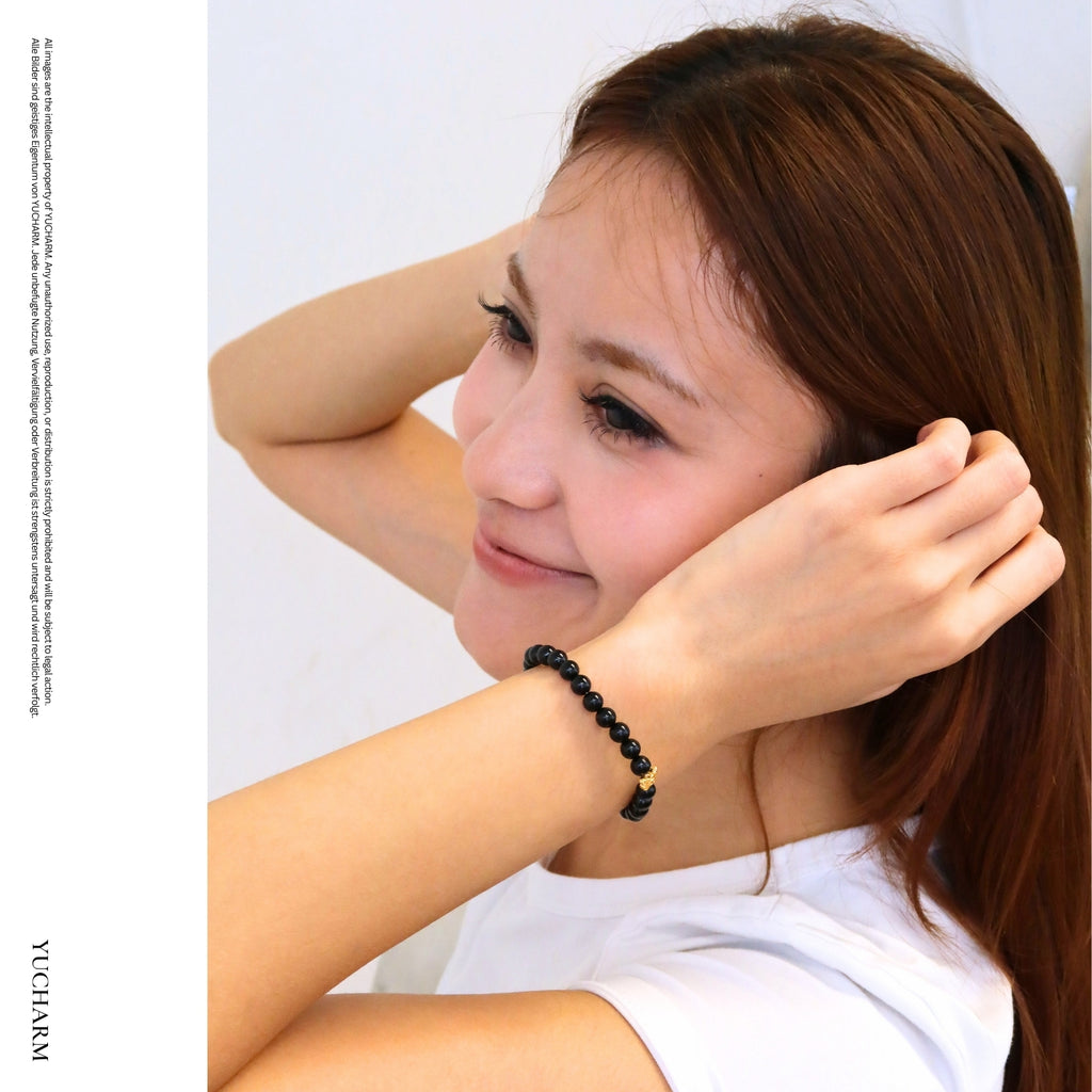 Turmalin und 24K Vergoldeter Silber-Schmetterling Armband