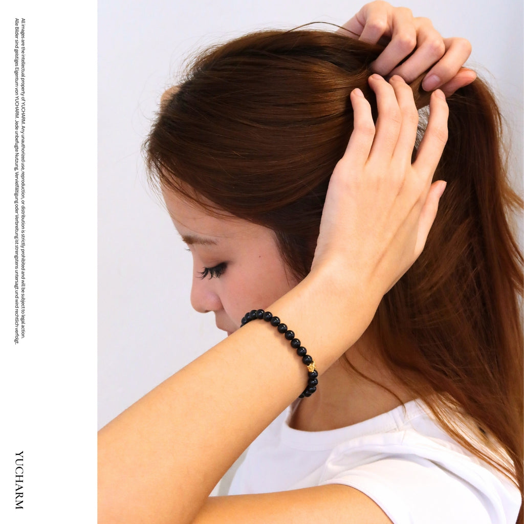 Turmalin und 24K Vergoldeter Silber-Schmetterling Armband