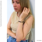 Turmalin und 24K Vergoldeter Silber-Kleeblatt Armband