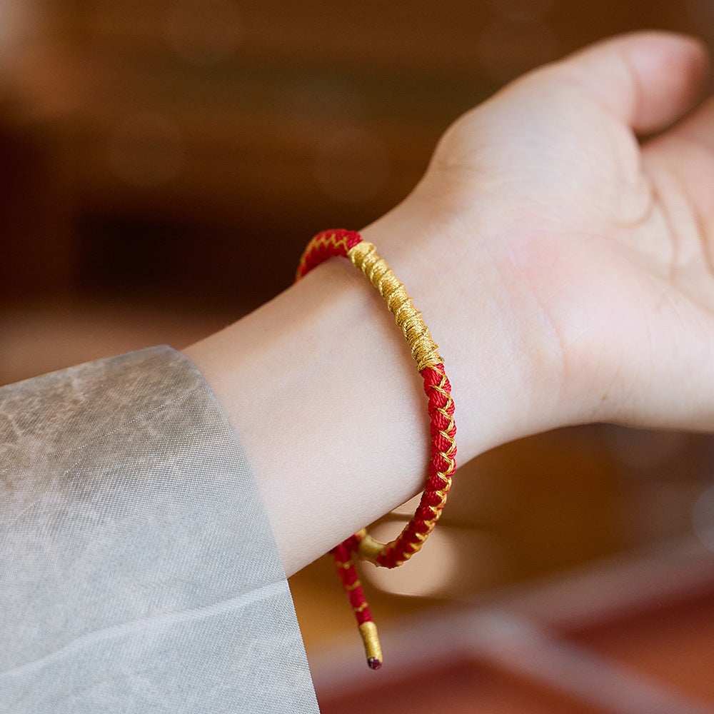 2024 Drachenjahr Rotes Seil Armband Drachenseil Handgemacht Drache Sternzeichen Sternzeichen Jahr Geschenk Großhandel