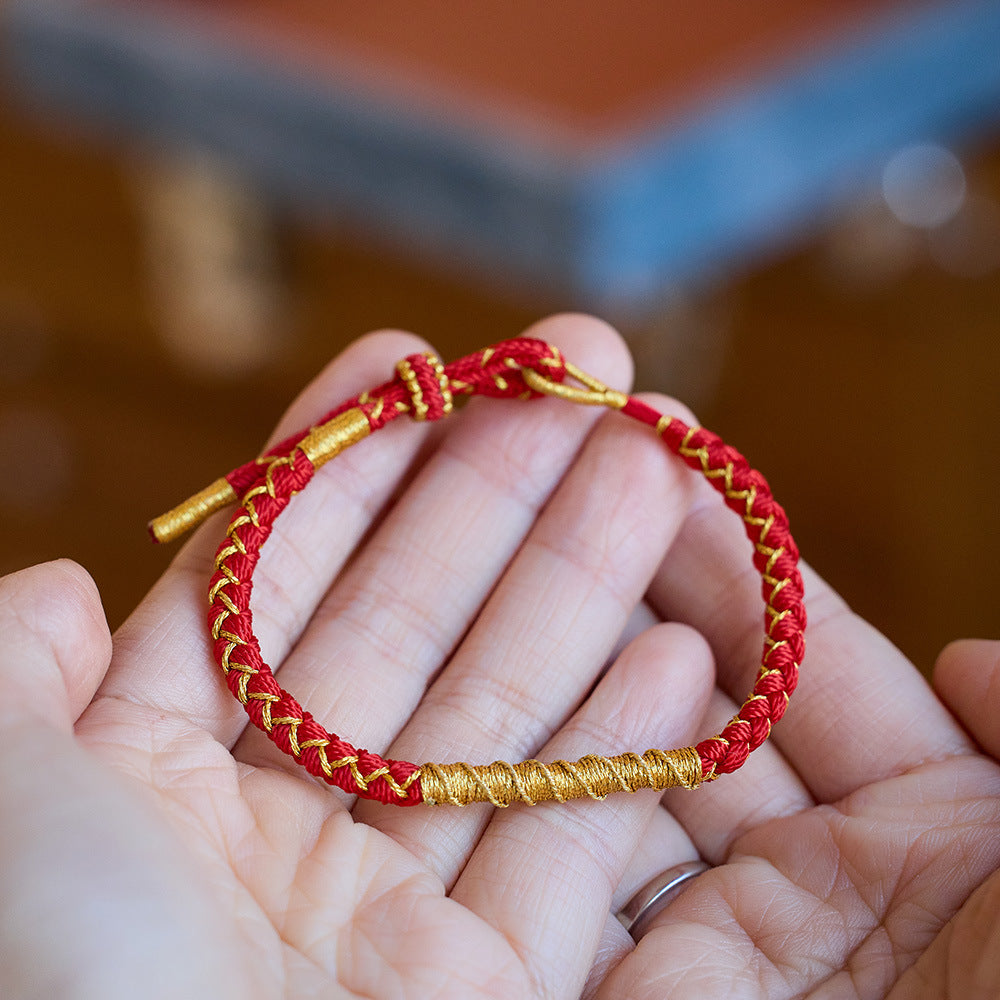 2024 Drachenjahr Rotes Seil Armband Drachenseil Handgemacht Drache Sternzeichen Sternzeichen Jahr Geschenk Großhandel