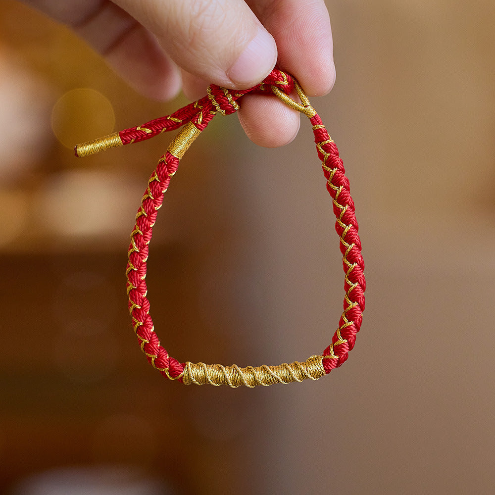 2024 Drachenjahr Rotes Seil Armband Drachenseil Handgemacht Drache Sternzeichen Sternzeichen Jahr Geschenk Großhandel