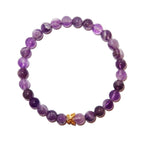 Elegantes Amethyst und 24K Vergoldeter Silber - Schmetterling Armband für Damen - stilvoll & kraftvoll - YuCharm