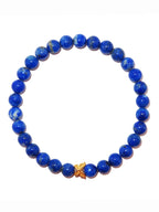 Elegantes Lapis Lazuli und 24K Vergoldeter Silber - Schmetterling Armband für Damen - stilvoll & kraftvoll - YuCharm