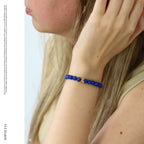 Elegantes Lapis Lazuli und 24K Vergoldeter Silber - Schmetterling Armband für Damen - stilvoll & kraftvoll - YUCHARM