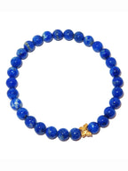 Elegantes Lapis Lazuli und 24K Vergoldeter Silber - Schmetterling Armband für Damen - stilvoll & kraftvoll - YuCharm
