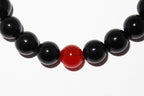 Elegantes Roter Achat und Schwarzer Turmalin Armband für Damen - stilvoll & kraftvoll - YuCharm
