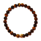 Elegantes Tigerauge und 24K Vergoldeter Silber - Schmetterling Armband für Damen - stilvoll & kraftvoll - YuCharm