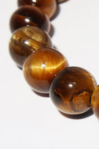 Elegantes Tigerauge und Bergkristall Armband für Damen - stilvoll & kraftvoll - YuCharm