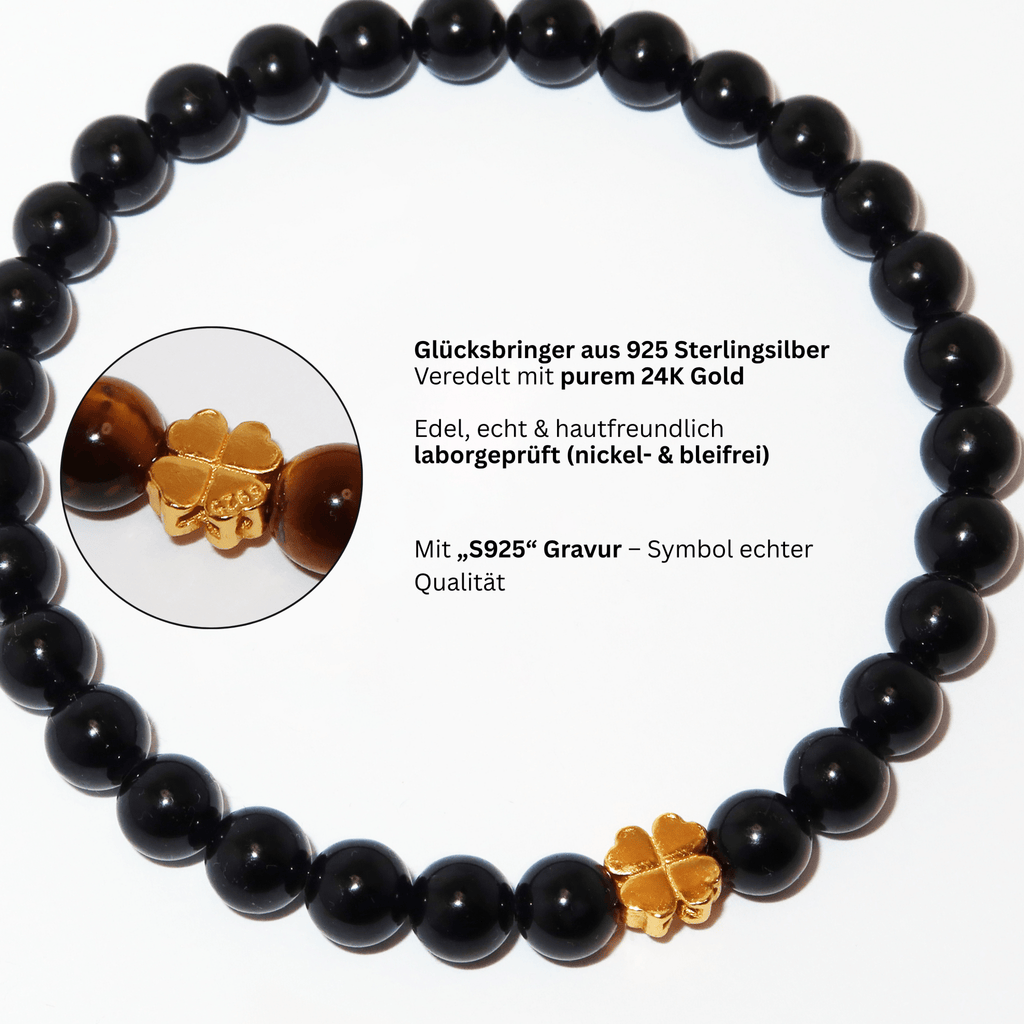 Elegantes Turmalin und 24K Vergoldeter Silber - Schmetterling Armband für Damen - stilvoll & kraftvoll - YuCharm