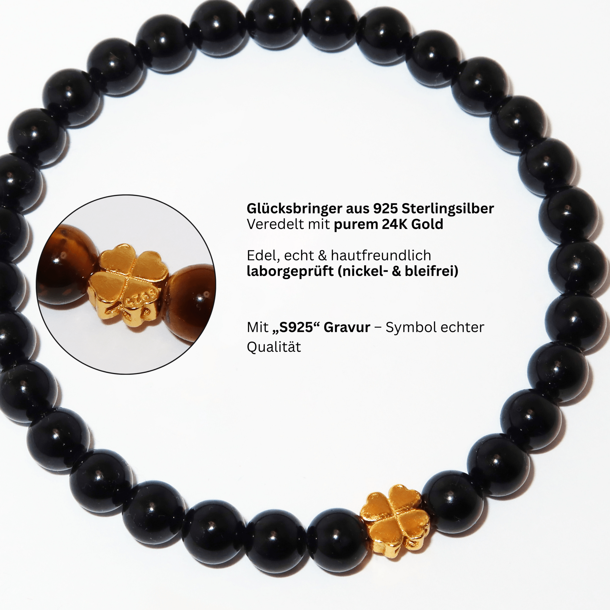 Elegantes Turmalin und 24K Vergoldeter Silber - Schmetterling Armband für Damen - stilvoll & kraftvoll - YuCharm