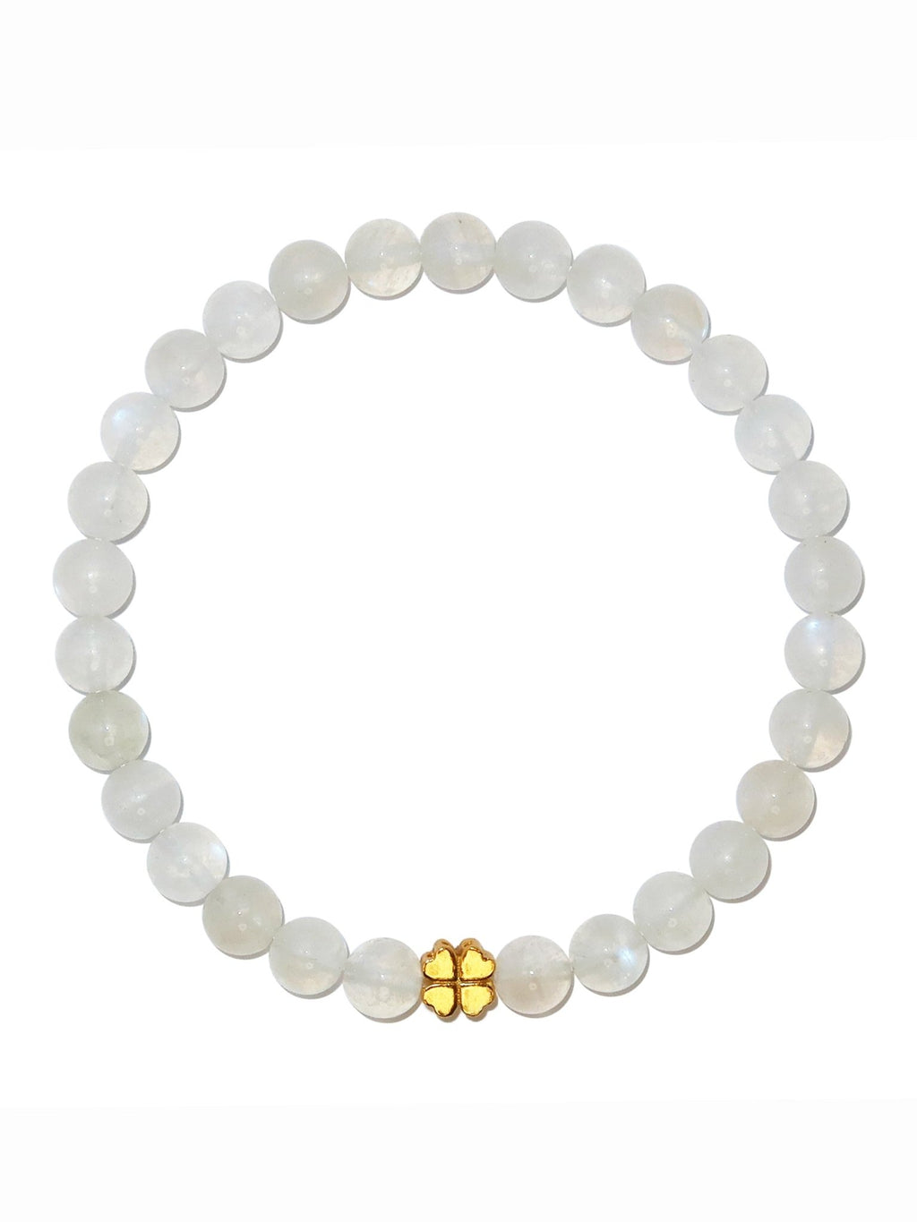 Elegantes Weißer Mondstein und 24K Vergoldeter Silber - Schmetterling Armband für Damen - stilvoll & kraftvoll - YuCharm