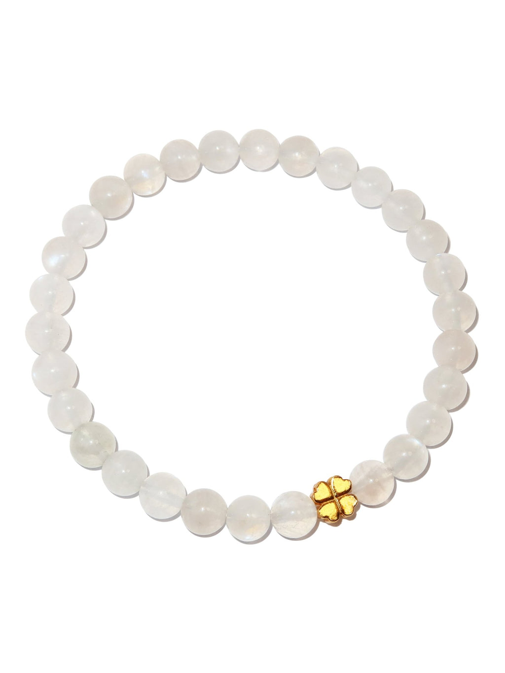 Elegantes Weißer Mondstein und 24K Vergoldeter Silber - Schmetterling Armband für Damen - stilvoll & kraftvoll - YuCharm