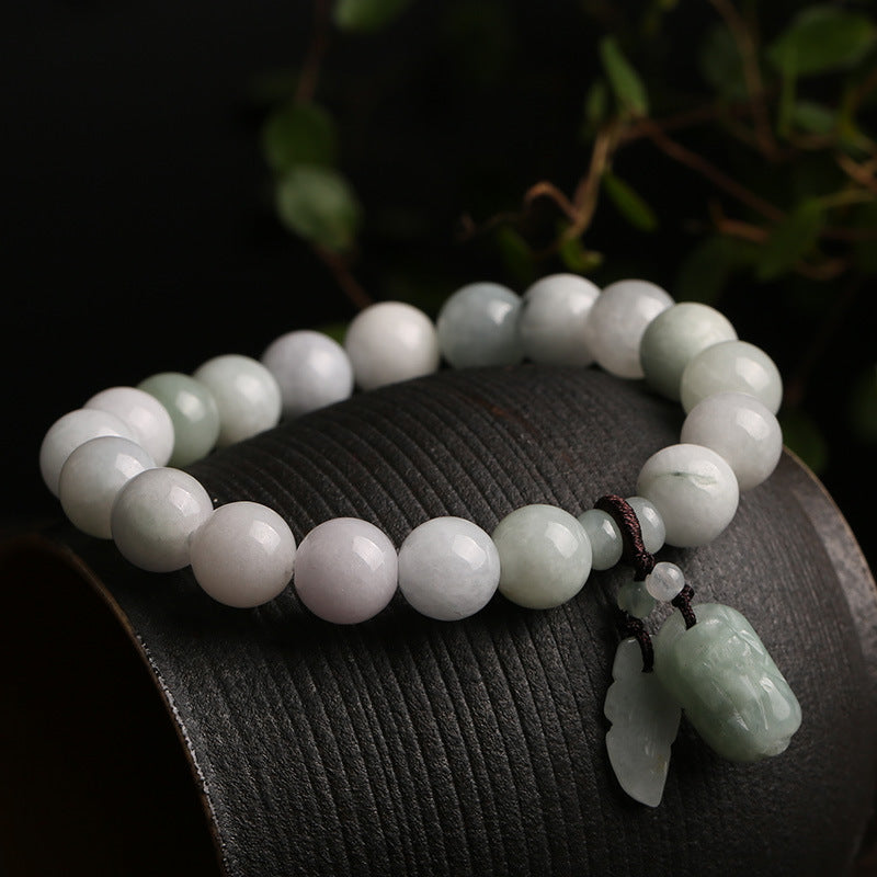 tapfere Truppen  Natürliches Jade-Armband zum Aufhängen, Pixiu-Jade-Armband, Handschmuck, Paar-Stil, DIY-Armband im Großhandel