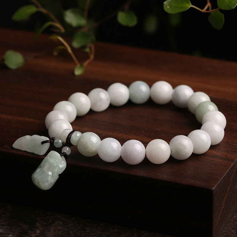 tapfere Truppen  Natürliches Jade-Armband zum Aufhängen, Pixiu-Jade-Armband, Handschmuck, Paar-Stil, DIY-Armband im Großhandel